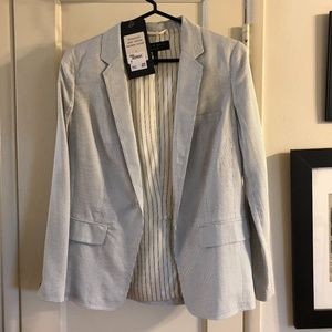 Rag & Bone Grey Stripe Chatham Blazer